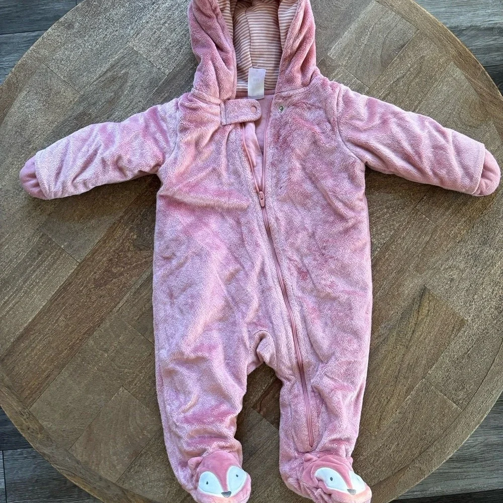 Carter's Just One You Baby‎ Girls' Fox Snowsuit/Jumper - Size 6M